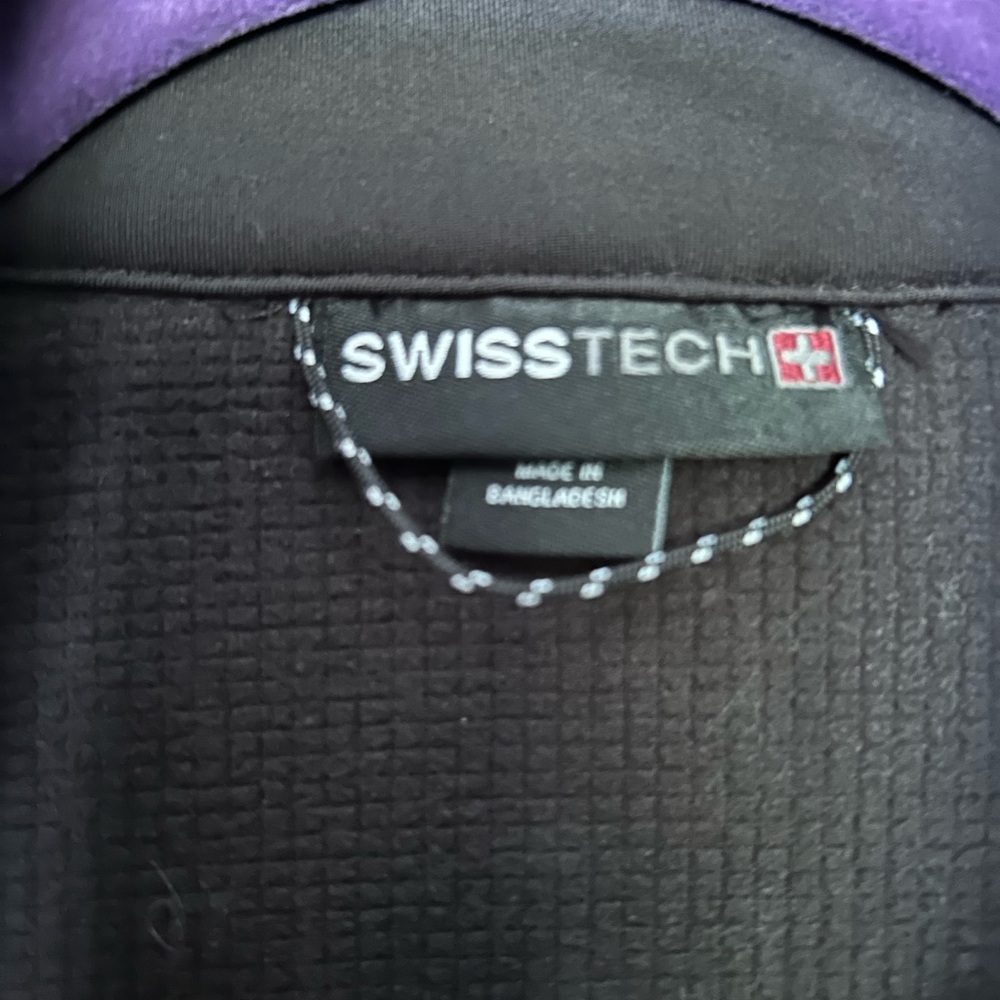 Swiss tech black shell jacket size small 34/36